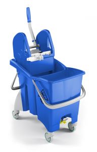 TTS- ACTION PRO TEC - DOUBLE BUCKET MOP TROLLEY