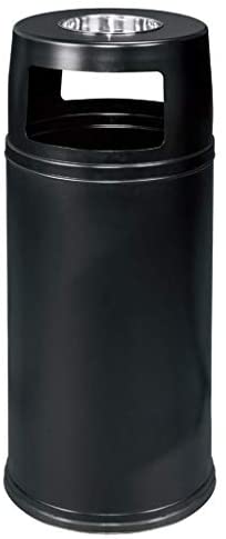DUSTBIN  BLACK OUTDOOR