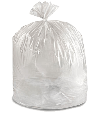 WHITE GARBAGE BAG 