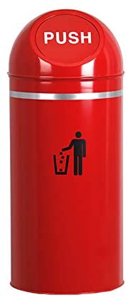 METAL PUSH DUSTBIN